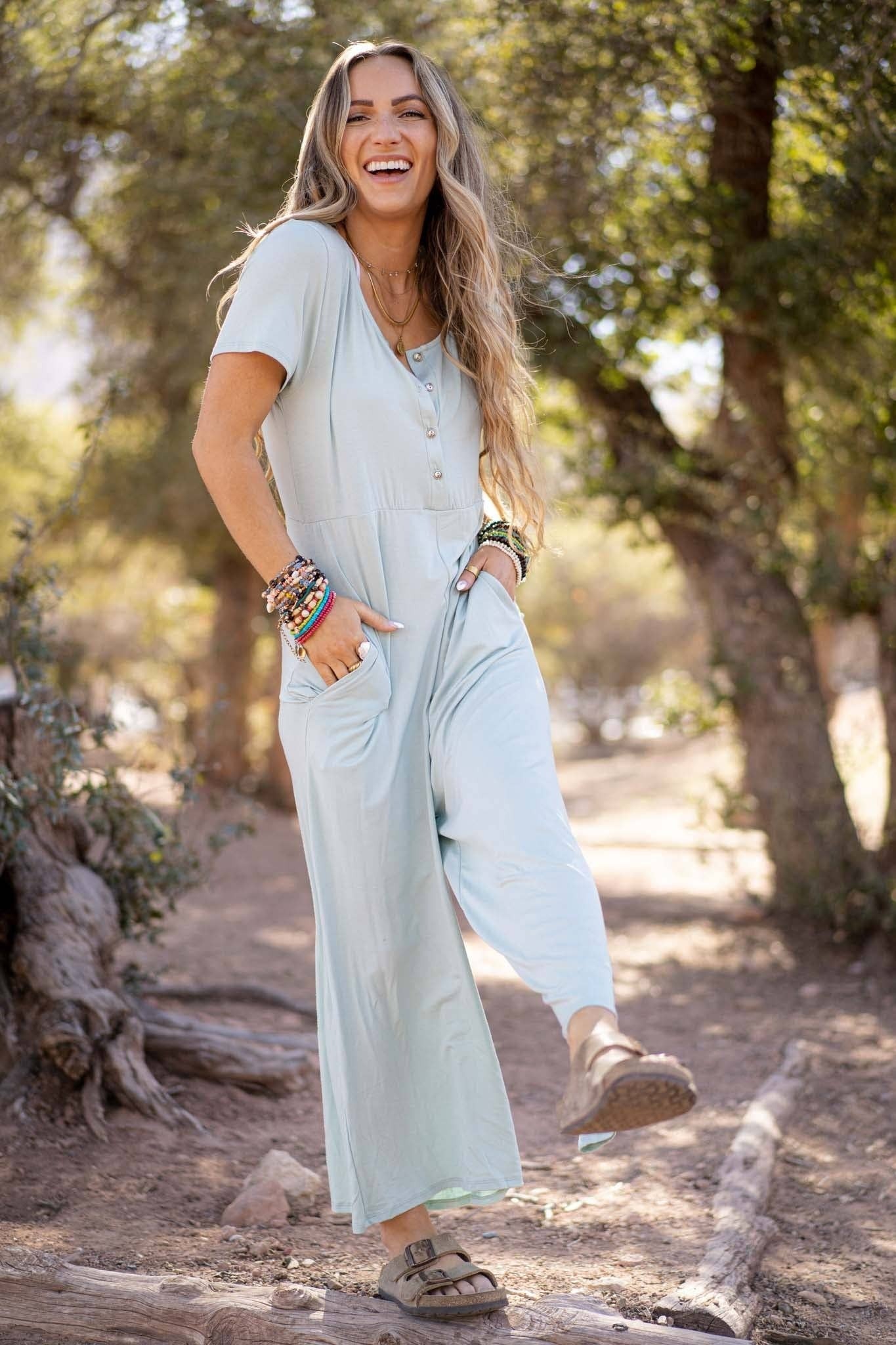 White short outlet sleeve jumpsuit